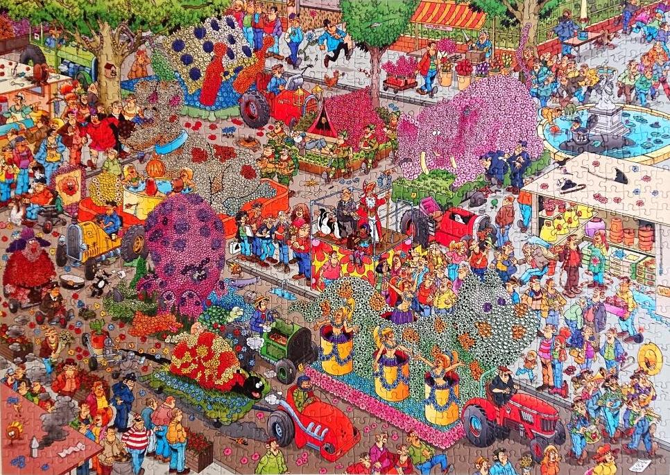 Jumbo Puzzle - Jan van Haasteren - The flower parade - 1000 pieces