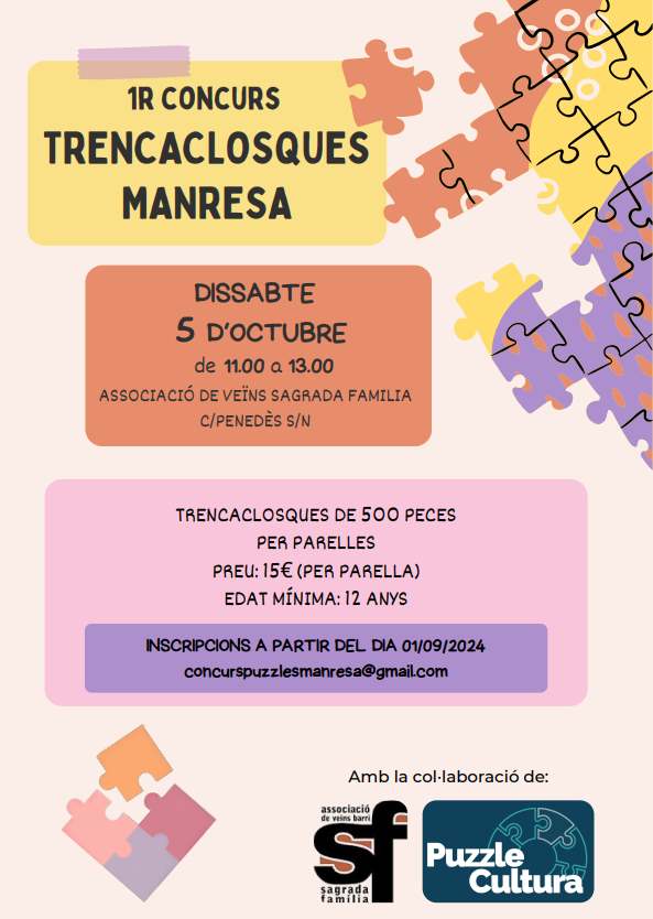 1er Concurso de Puzzles de Manresa