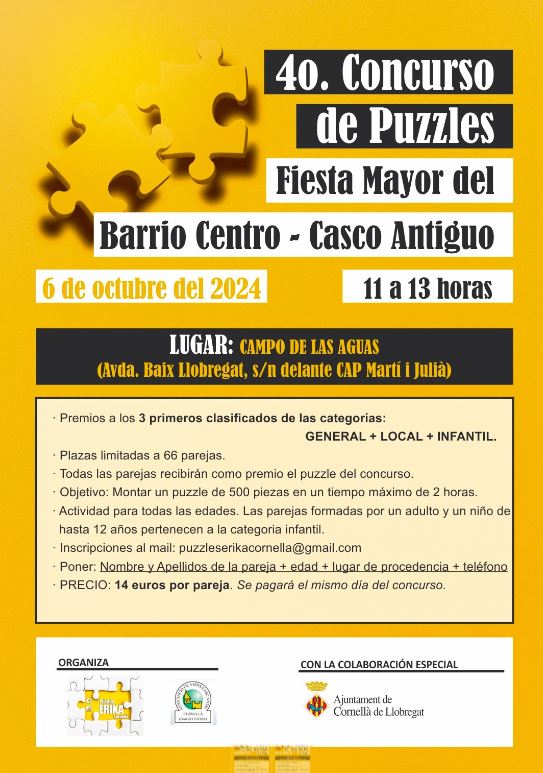 4o Concurso de Puzzles Fiesta Mayor del Barrio Centro