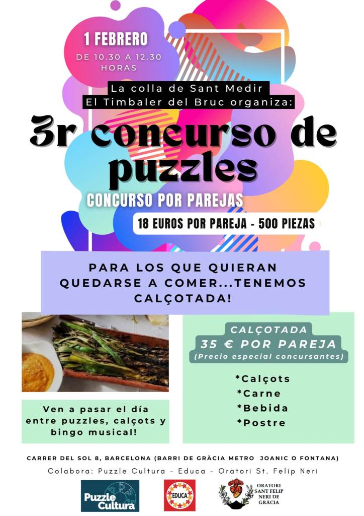 3er Concurso de Puzzles La Colla de Sant Medir