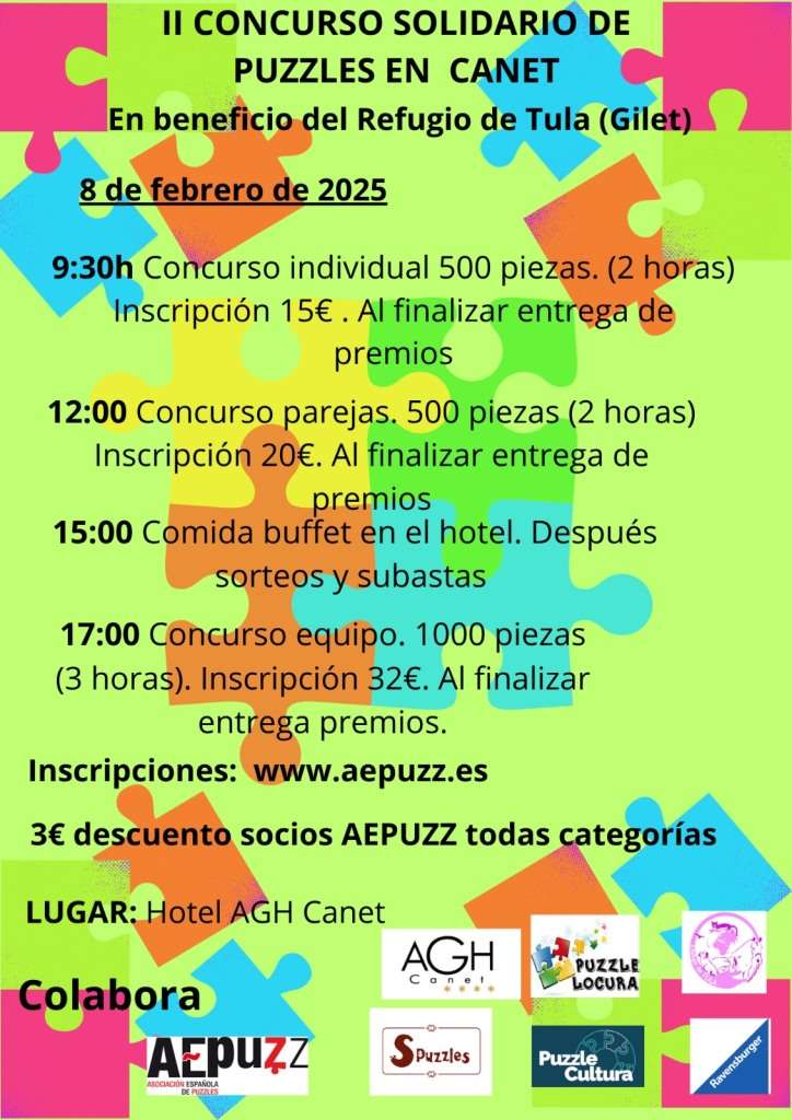 II Concurso Solidario de Puzzles en Canet