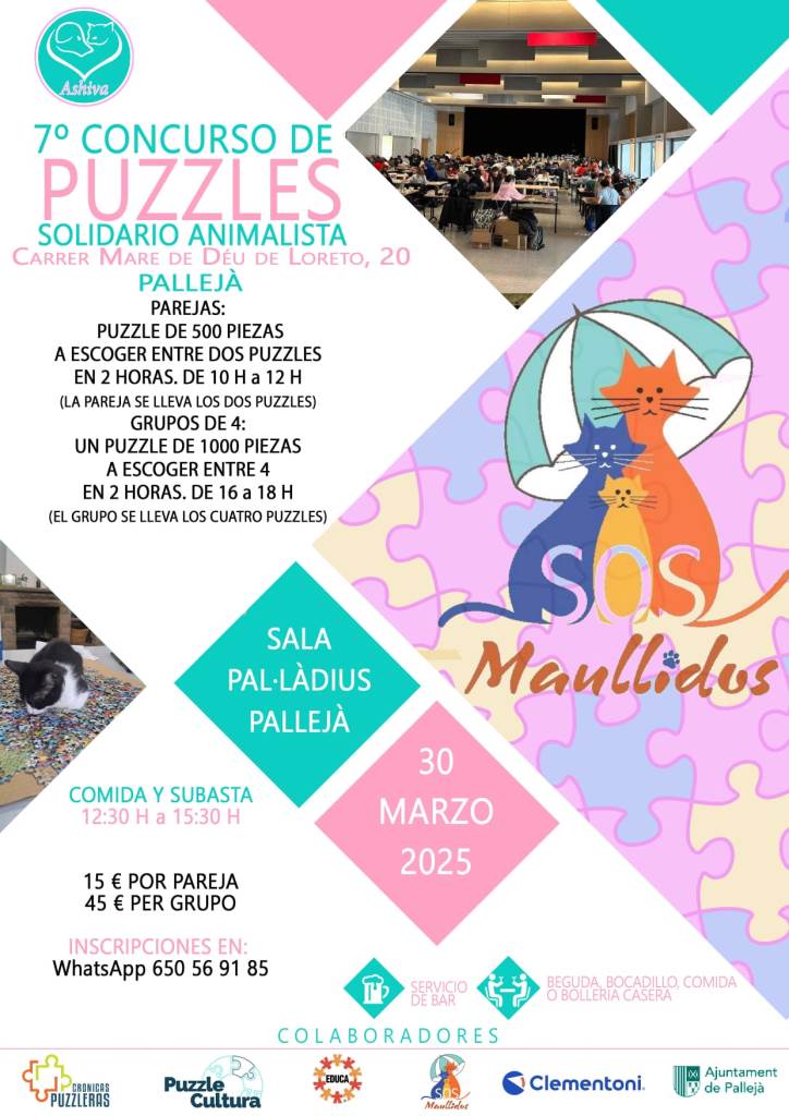 7o Concurso de Puzzles Solidario Animalista